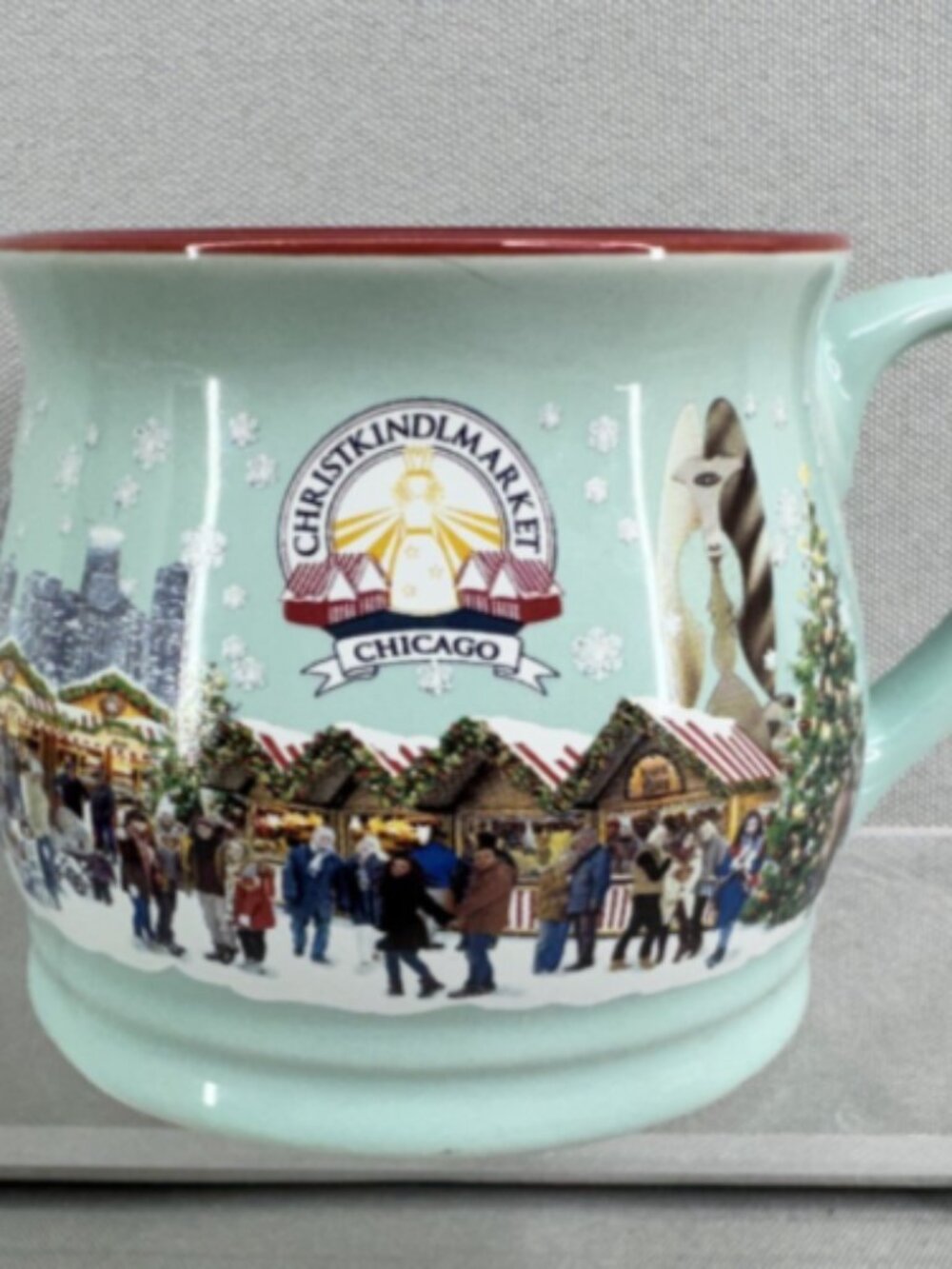 2023 Chicago Christkindlmarket Christmas Mug Downtown Skyline Holiday Souvenir
